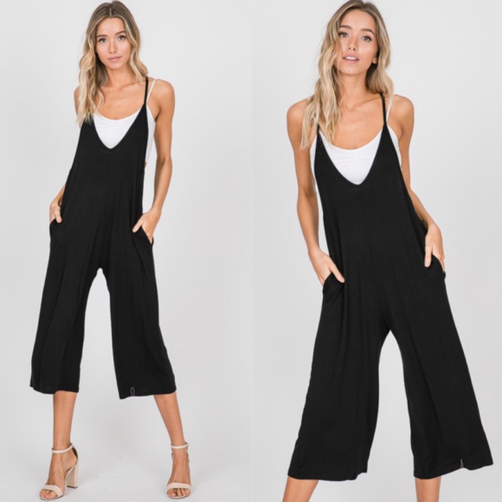 OLLIE MUST HAVE Jumpsuit - BLACK - Picture 1 of 2